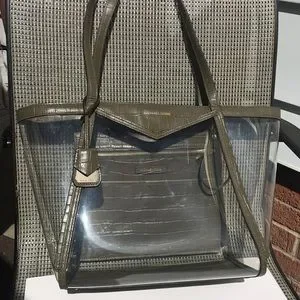 Michael Kors Bags Michael Kors Clear Whitney Large Shoulder